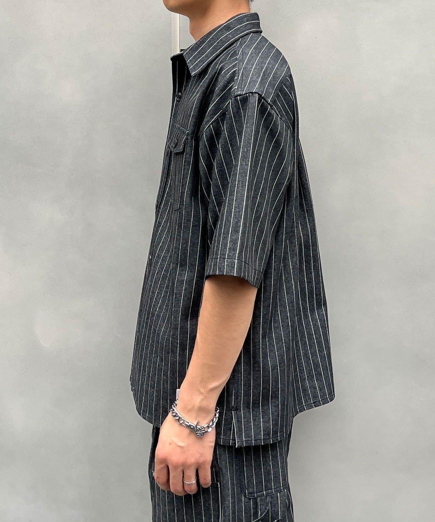 條紋牛仔襯衫