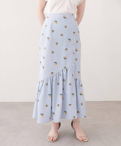 natural couture 前排扣美人魚半身裙