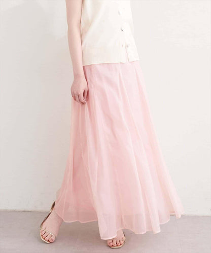 natural couture 鏤空印花半身裙