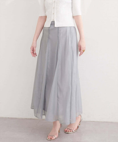 natural couture 鏤空印花半身裙