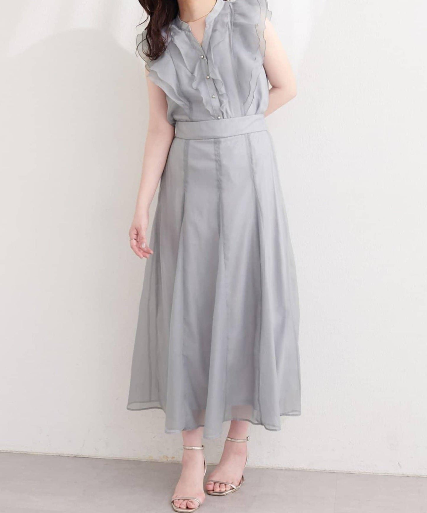 natural couture 鏤空印花半身裙