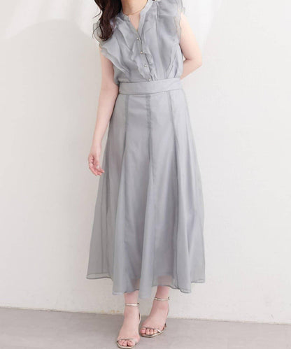 natural couture 鏤空印花半身裙