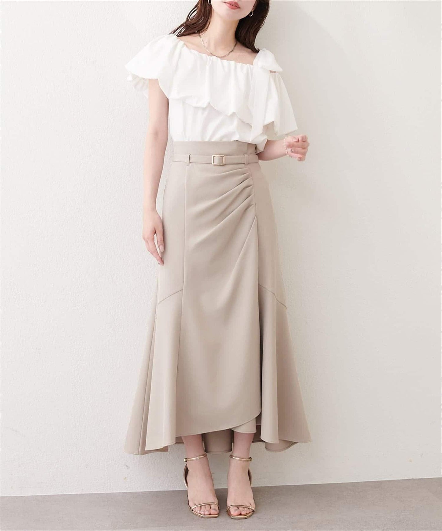 natural couture 垂墜設計美人魚半身裙