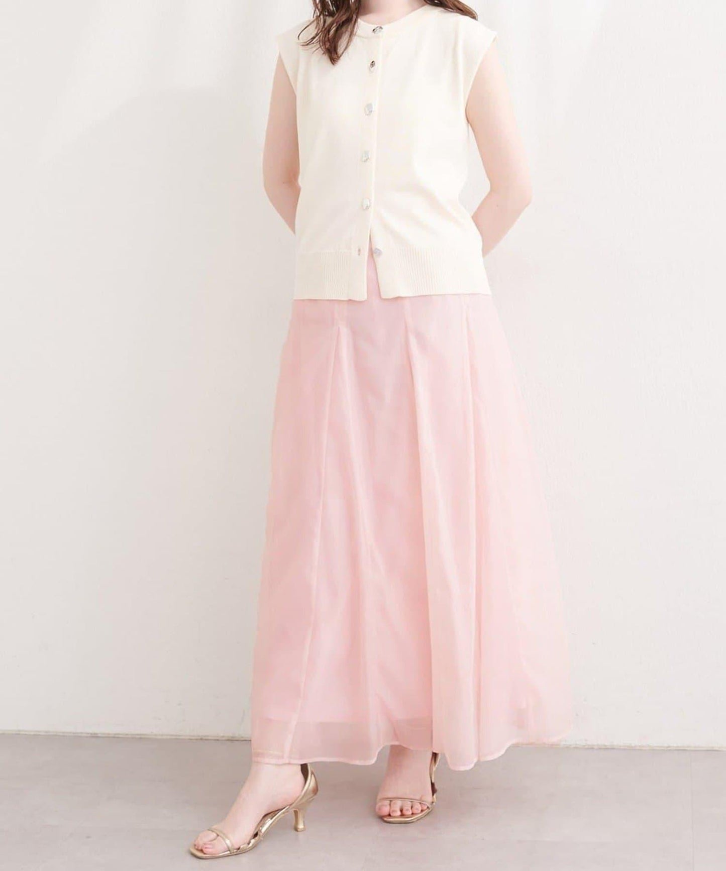 natural couture 鏤空印花半身裙
