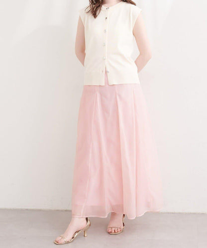 natural couture 鏤空印花半身裙