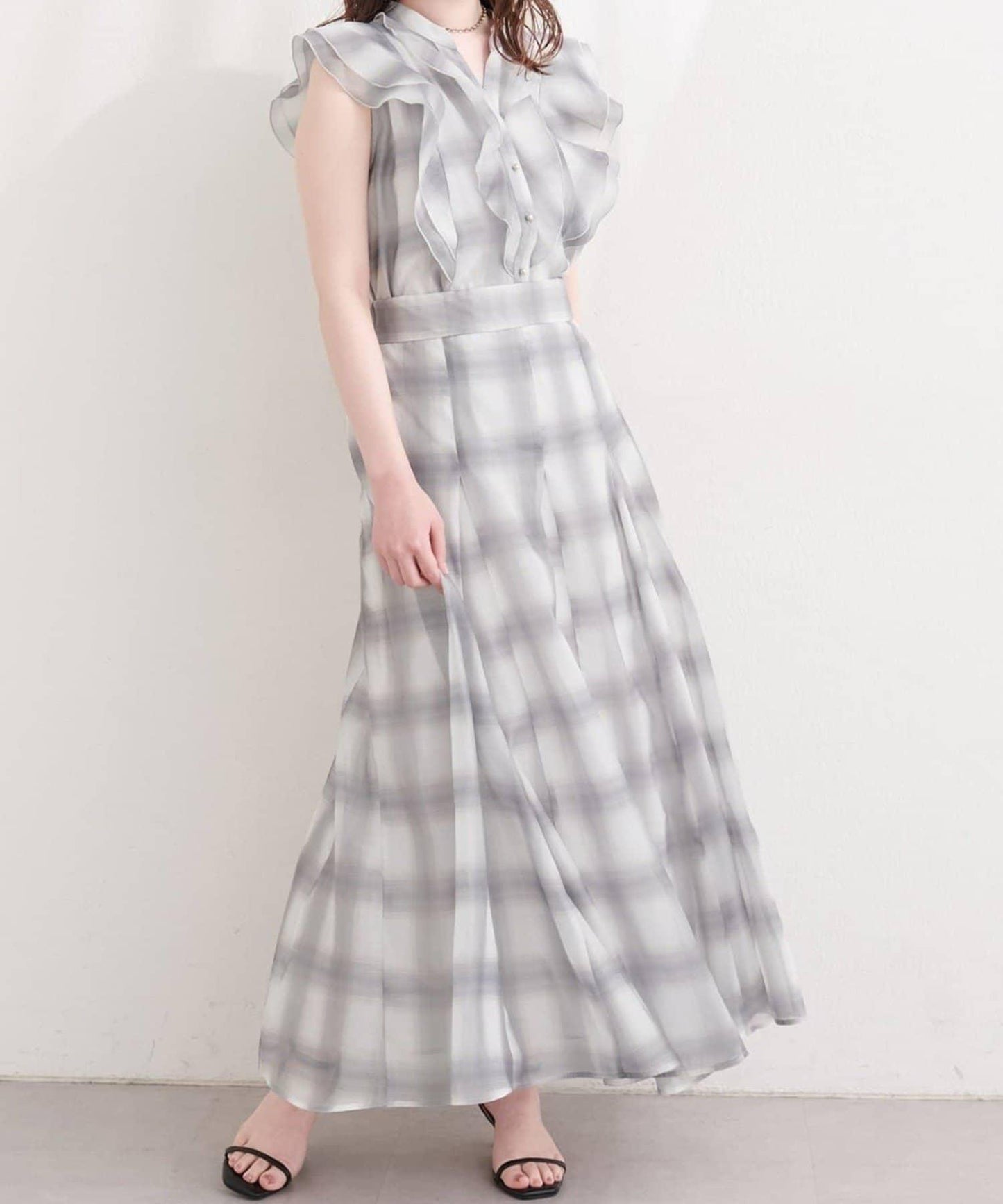 natural couture 鏤空印花半身裙