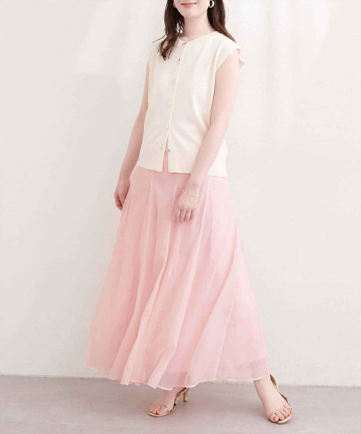 natural couture 鏤空印花半身裙