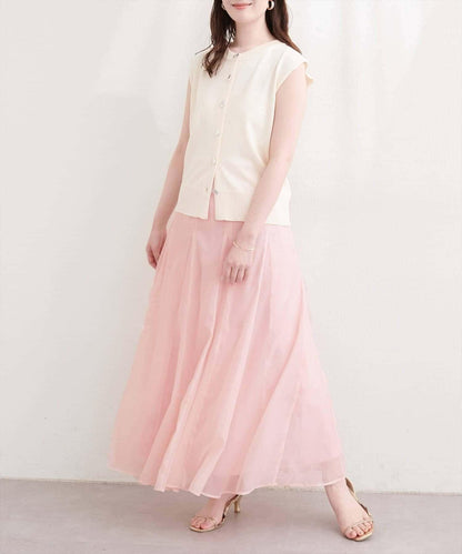 natural couture 鏤空印花半身裙