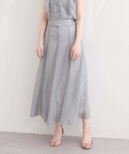 natural couture 鏤空印花半身裙
