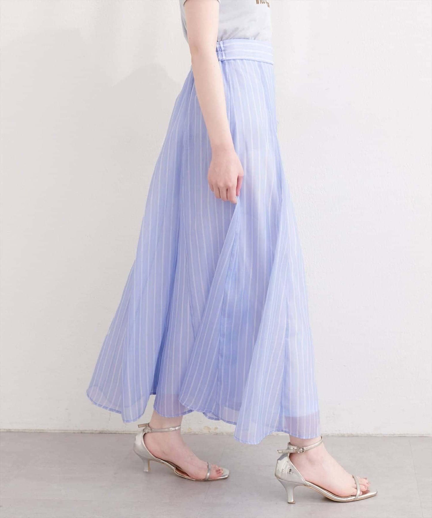 natural couture 鏤空印花半身裙