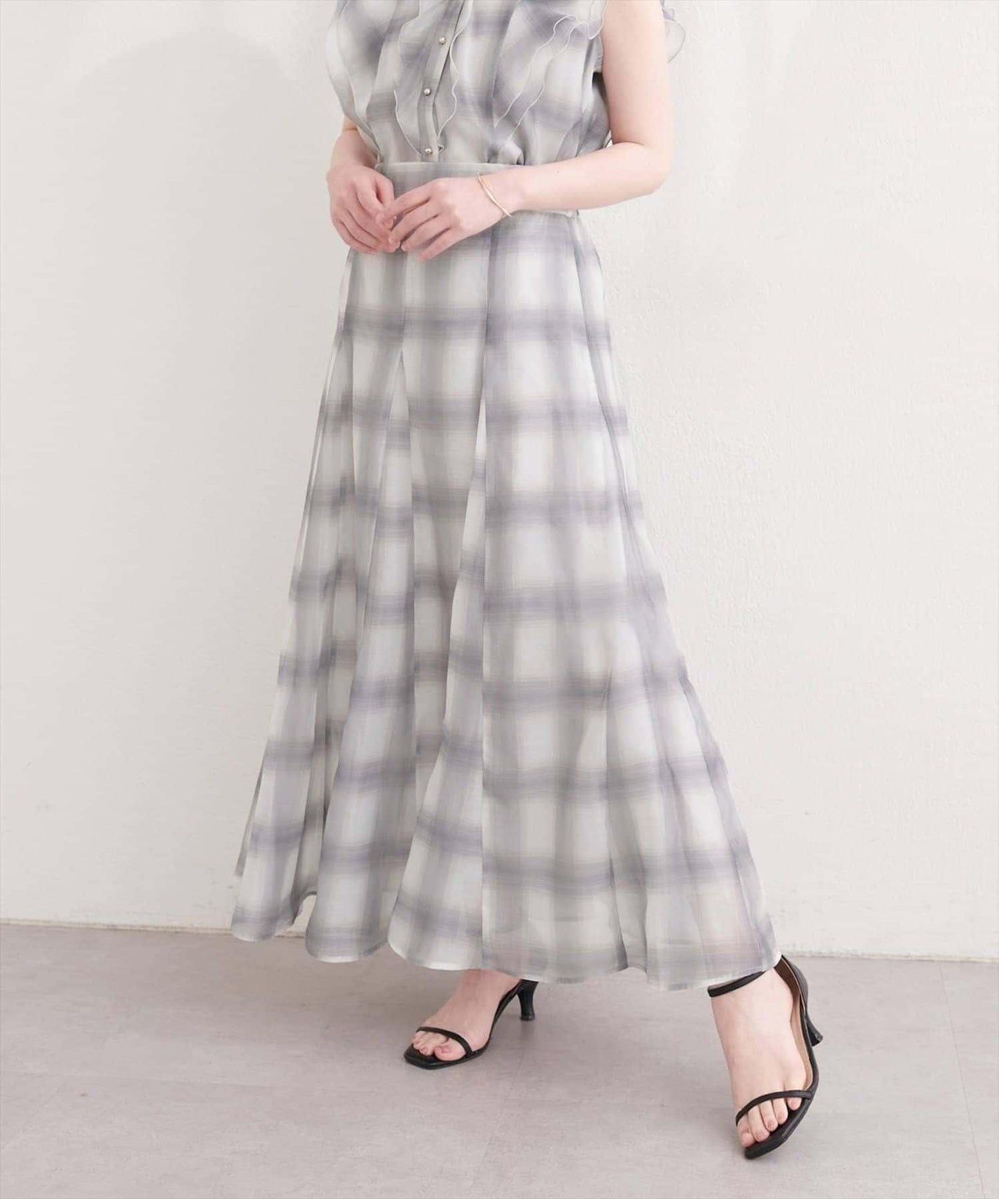 natural couture 鏤空印花半身裙