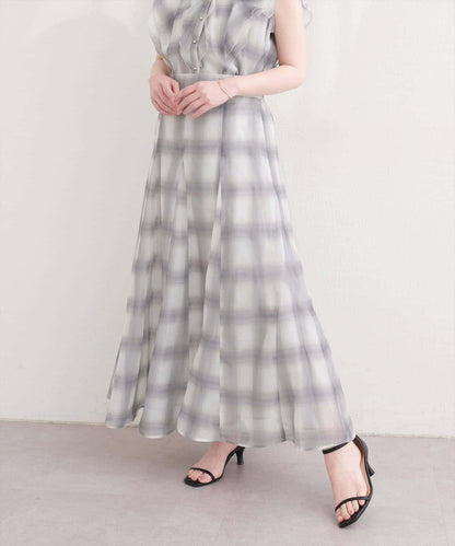 natural couture 鏤空印花半身裙