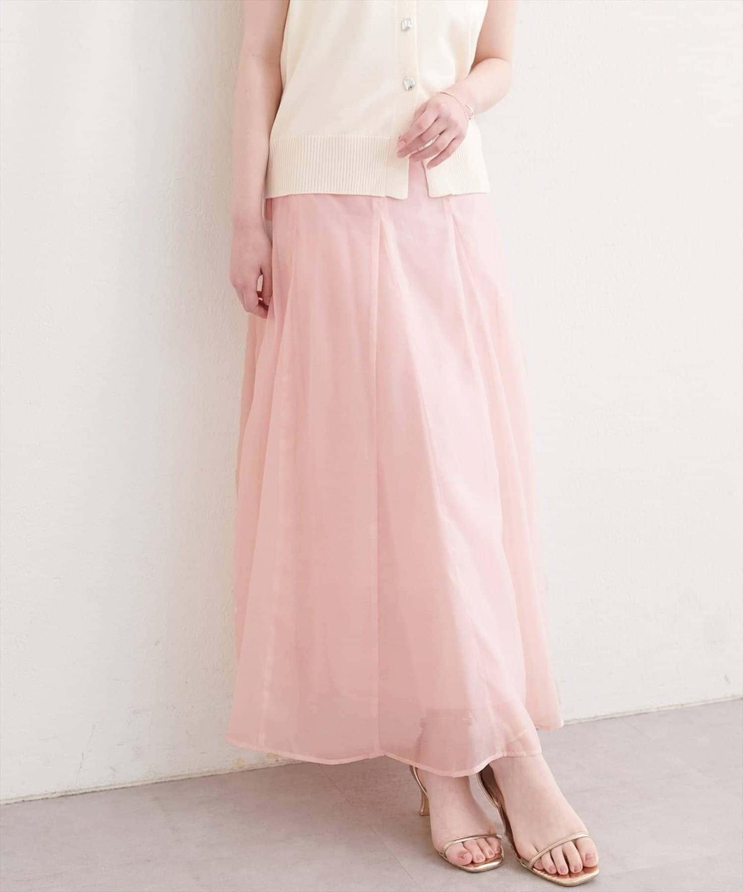 natural couture 鏤空印花半身裙