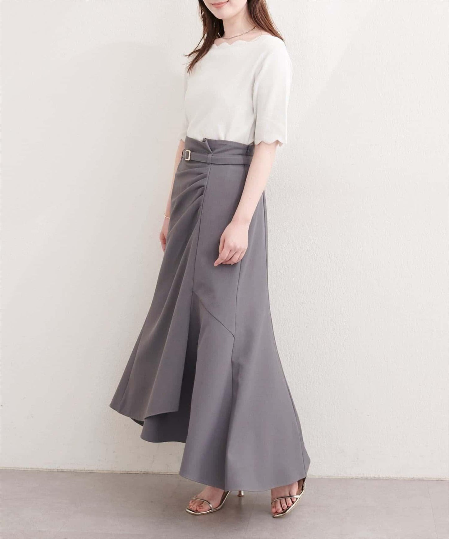 natural couture 垂墜設計美人魚半身裙