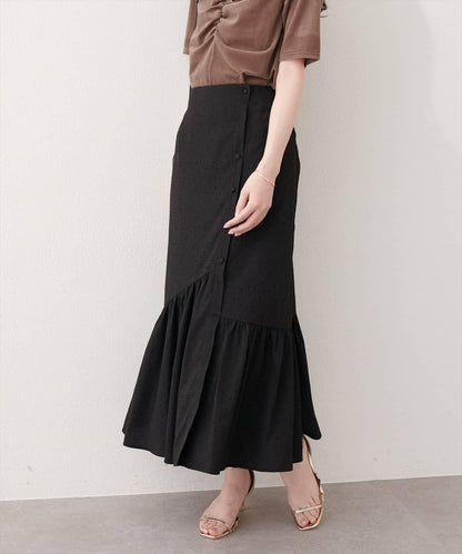 natural couture 前排扣美人魚半身裙