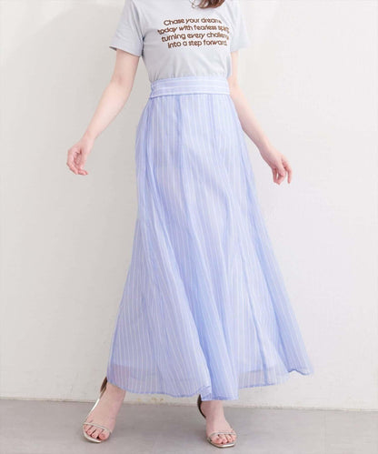 natural couture 鏤空印花半身裙