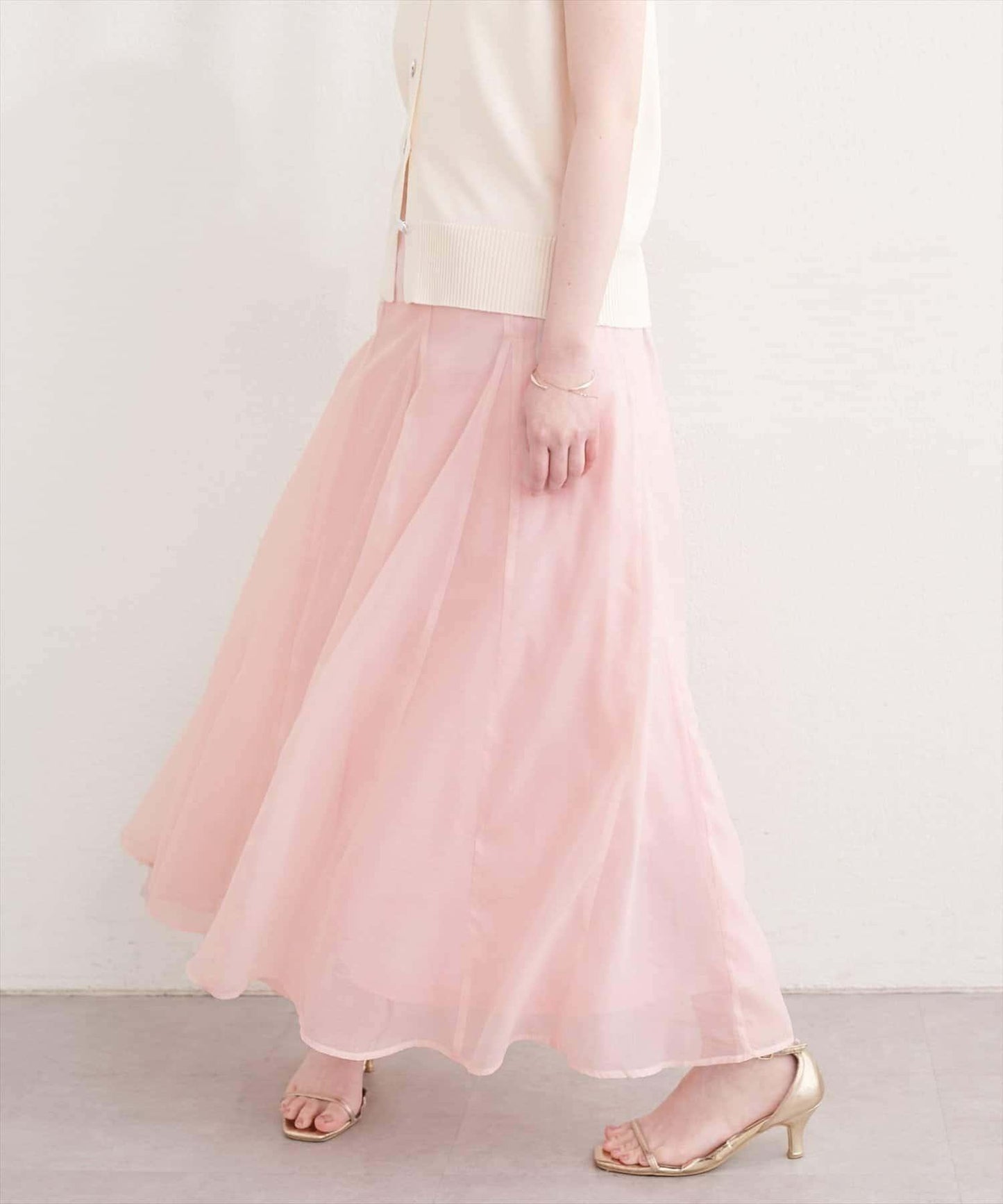 natural couture 鏤空印花半身裙