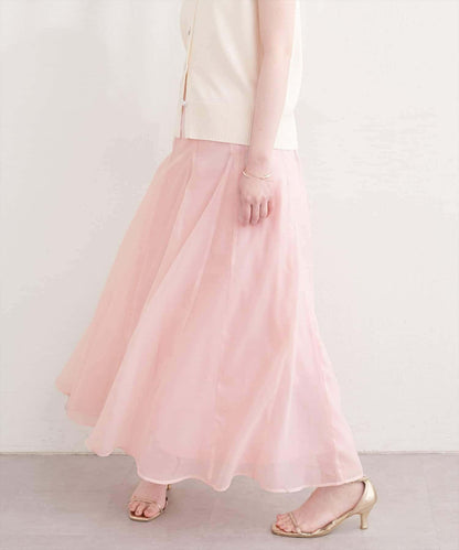 natural couture 鏤空印花半身裙