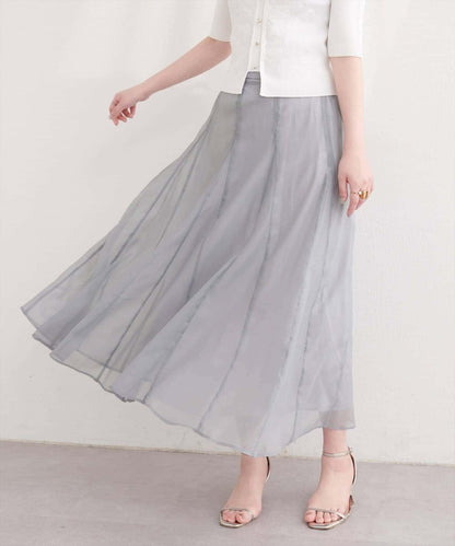 natural couture 鏤空印花半身裙