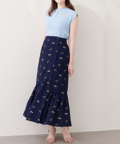 natural couture 前排扣美人魚半身裙