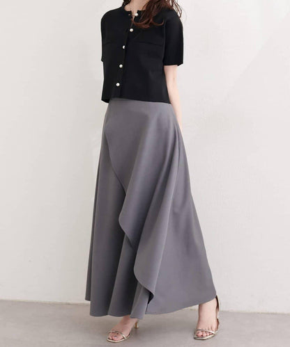 natural couture 珍珠扣短袖針織開衫