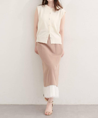 natural couture 紐扣無袖針織衫