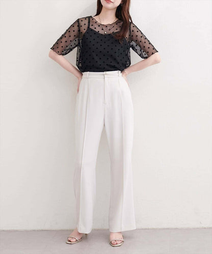 natural couture 植絨波點套頭衫&吊帶衫