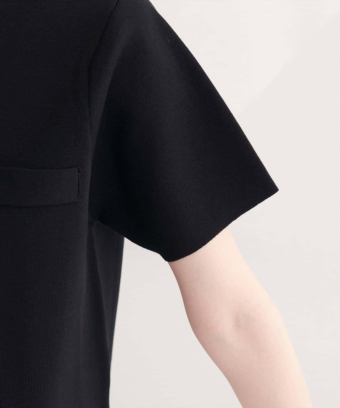 natural couture 珍珠扣短袖針織開衫