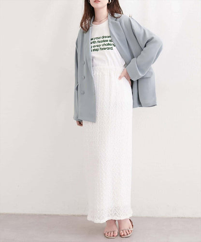 natural couture 附腰帶透視夾克