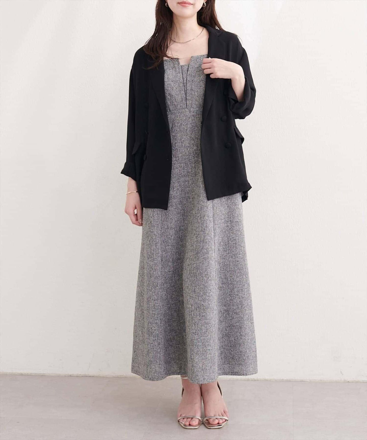 natural couture 附腰帶透視夾克