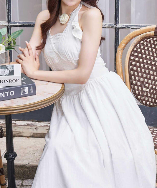 Belle Charme 掛脖長款連衣裙