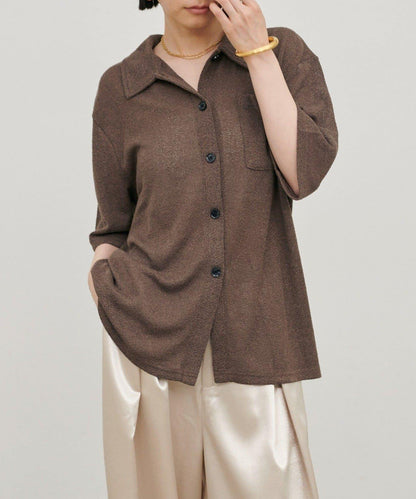 LARUTA 針織短袖襯衫