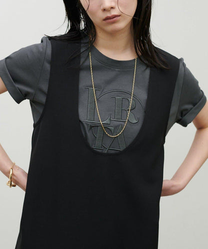 LARUTA NEW厚版Logo刺繡T恤