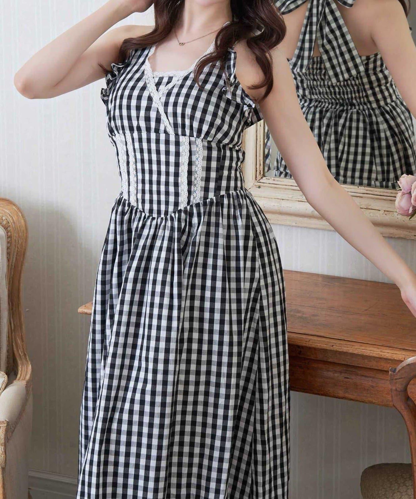 Belle Charme 掛脖長款連衣裙