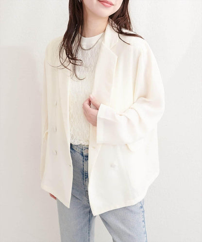 natural couture 附腰帶透視夾克