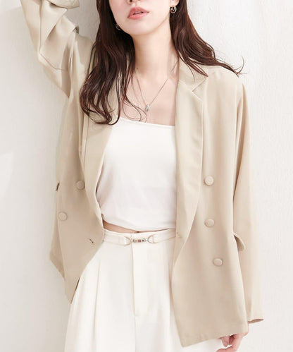 natural couture 附腰帶透視夾克