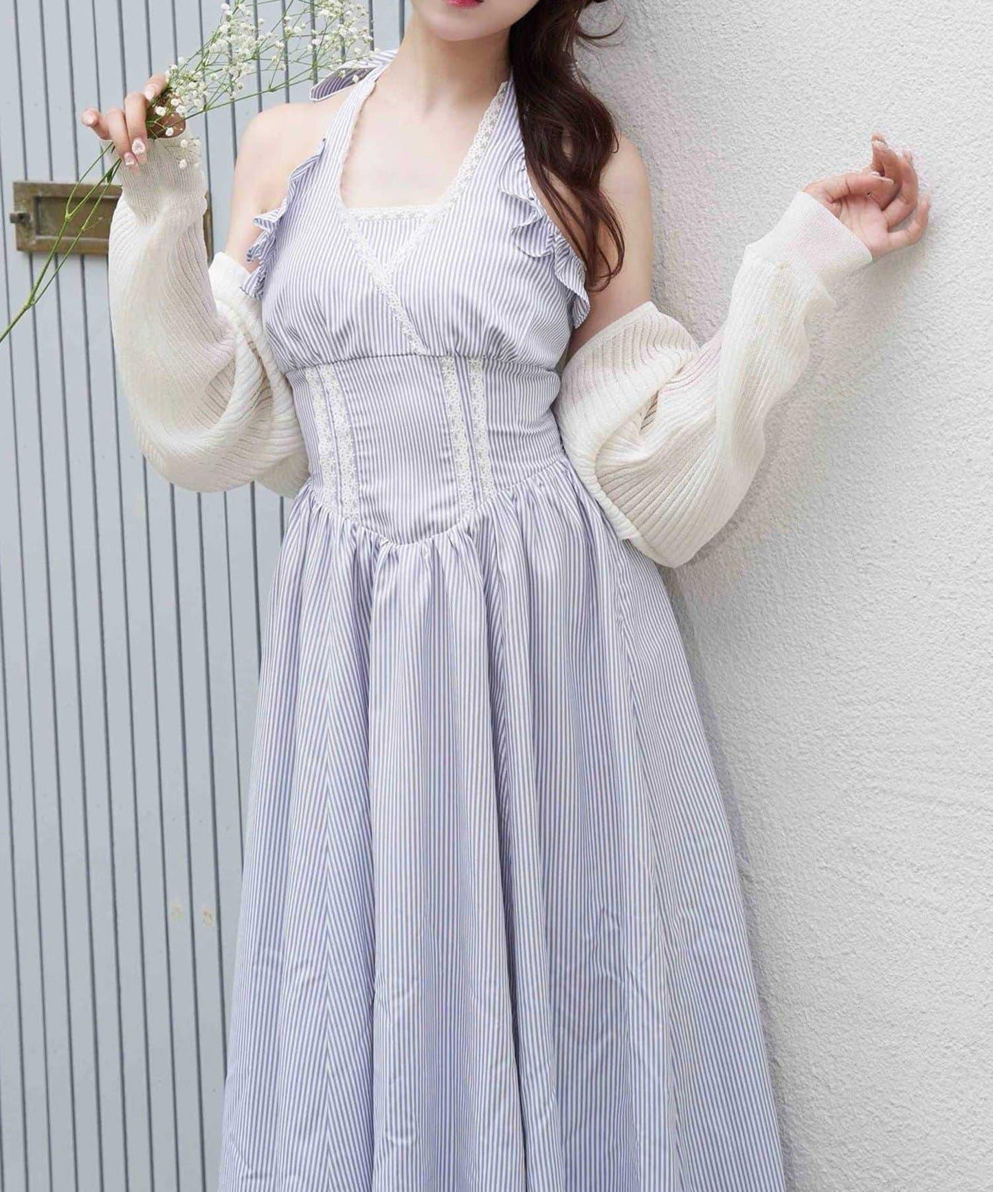 Belle Charme 掛脖長款連衣裙
