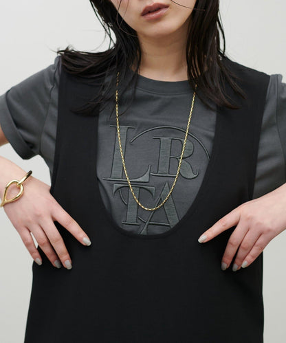 LARUTA NEW厚版Logo刺繡T恤