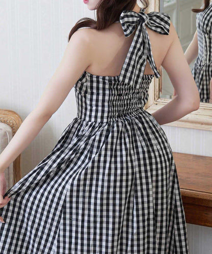 Belle Charme 掛脖長款連衣裙