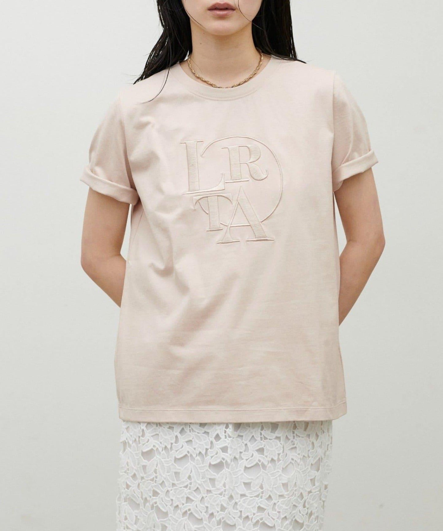 LARUTA NEW厚版Logo刺繡T恤