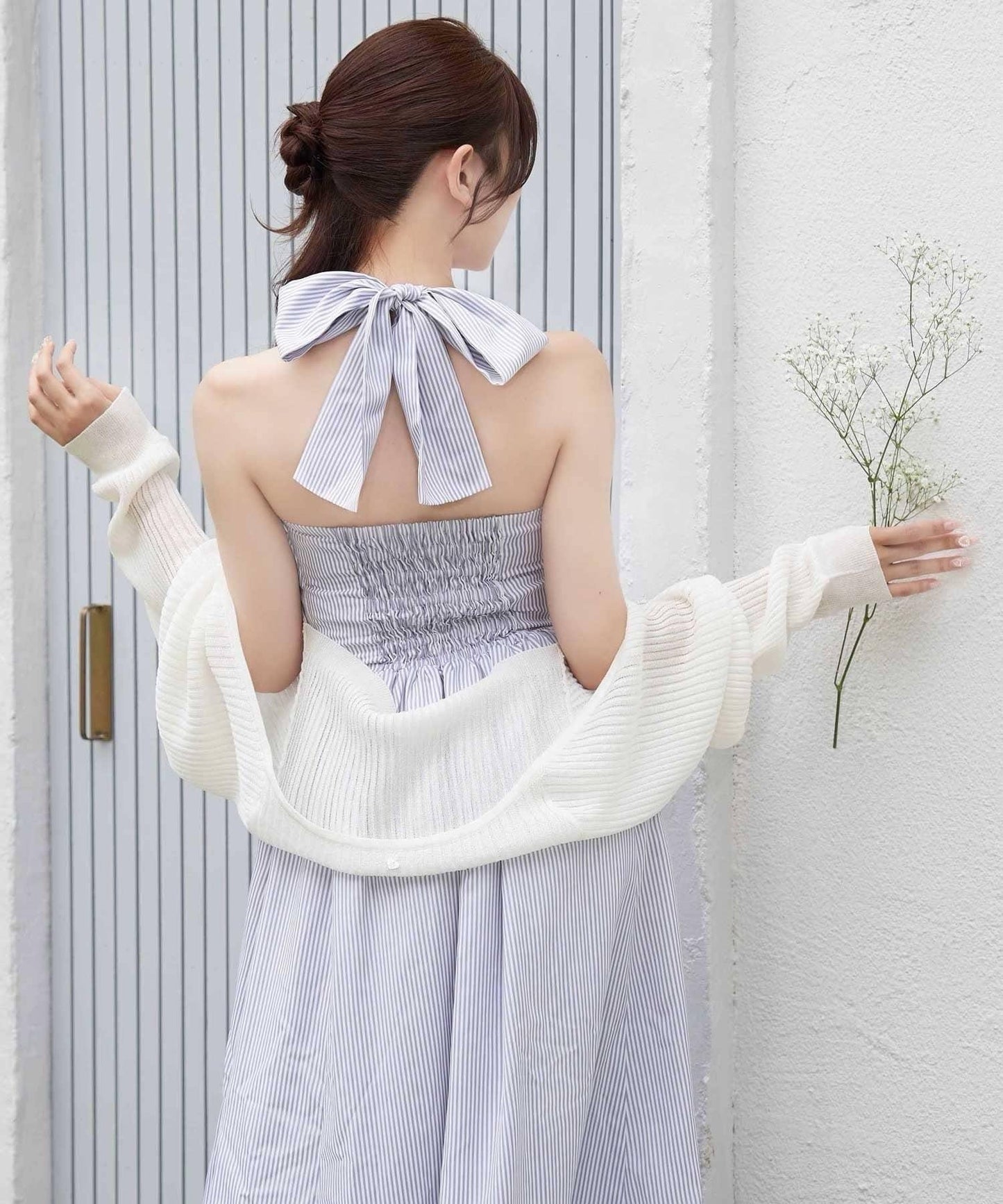 Belle Charme 掛脖長款連衣裙