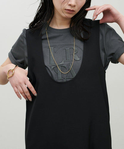 LARUTA NEW厚版Logo刺繡T恤