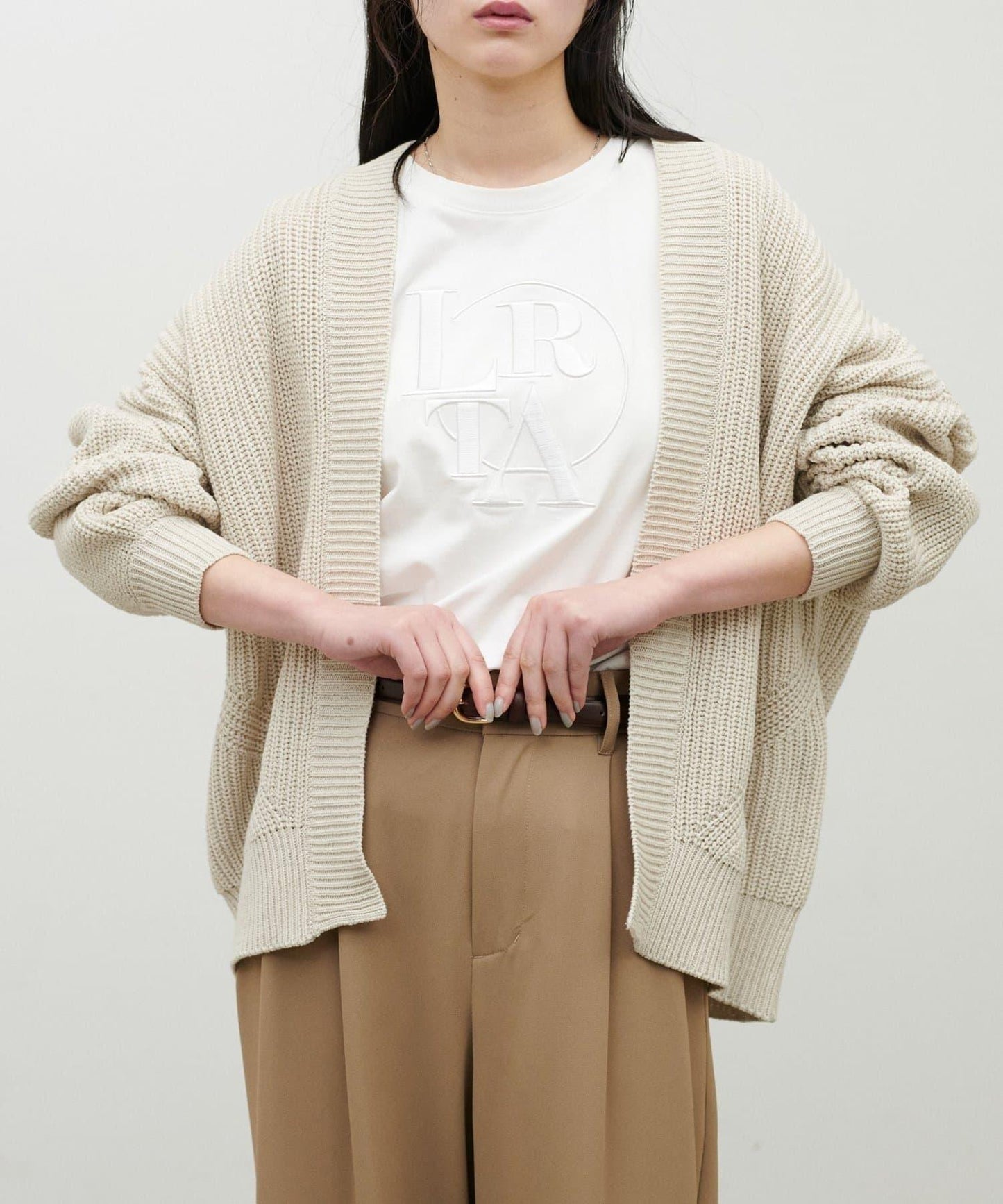 LARUTA NEW厚版Logo刺繡T恤