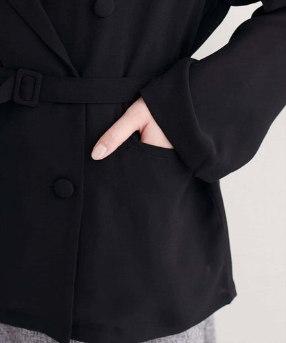 natural couture 附腰帶透視夾克
