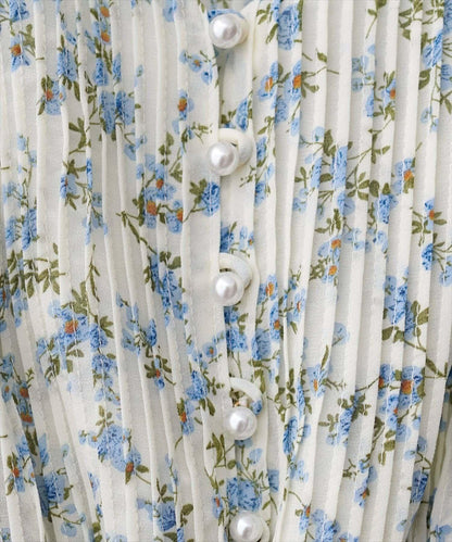 natural couture 腰部抽褶百褶連衣裙