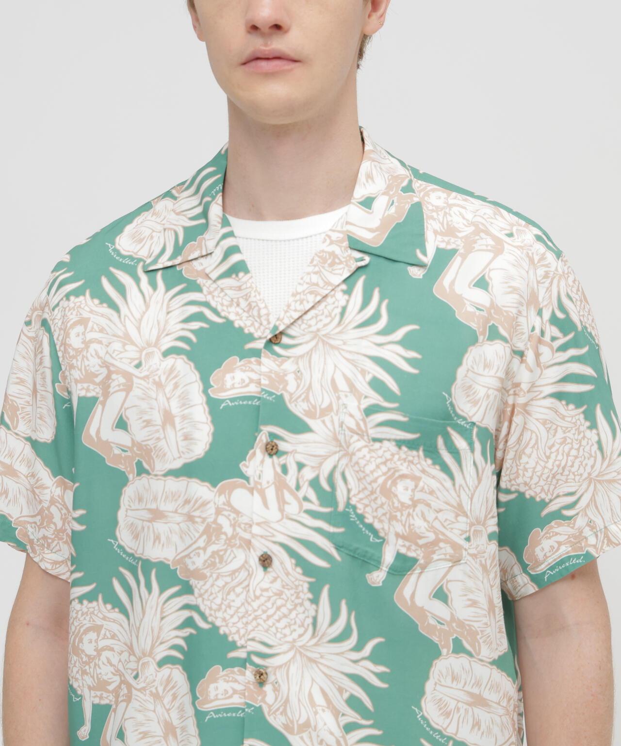 ALOHA SHIRT”PIN-UP&PINEAPPLE”