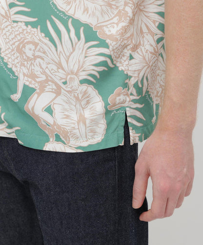 ALOHA SHIRT”PIN-UP&PINEAPPLE”