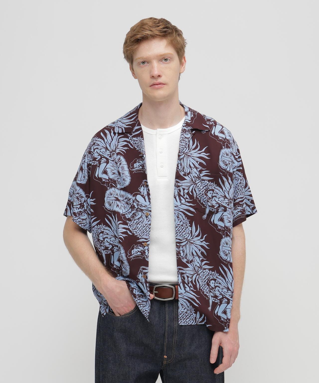 ALOHA SHIRT”PIN-UP&PINEAPPLE”
