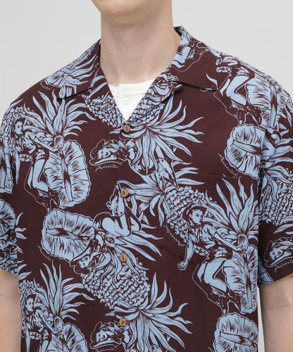 ALOHA SHIRT”PIN-UP&PINEAPPLE”