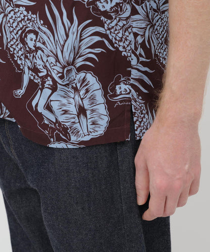 ALOHA SHIRT”PIN-UP&PINEAPPLE”